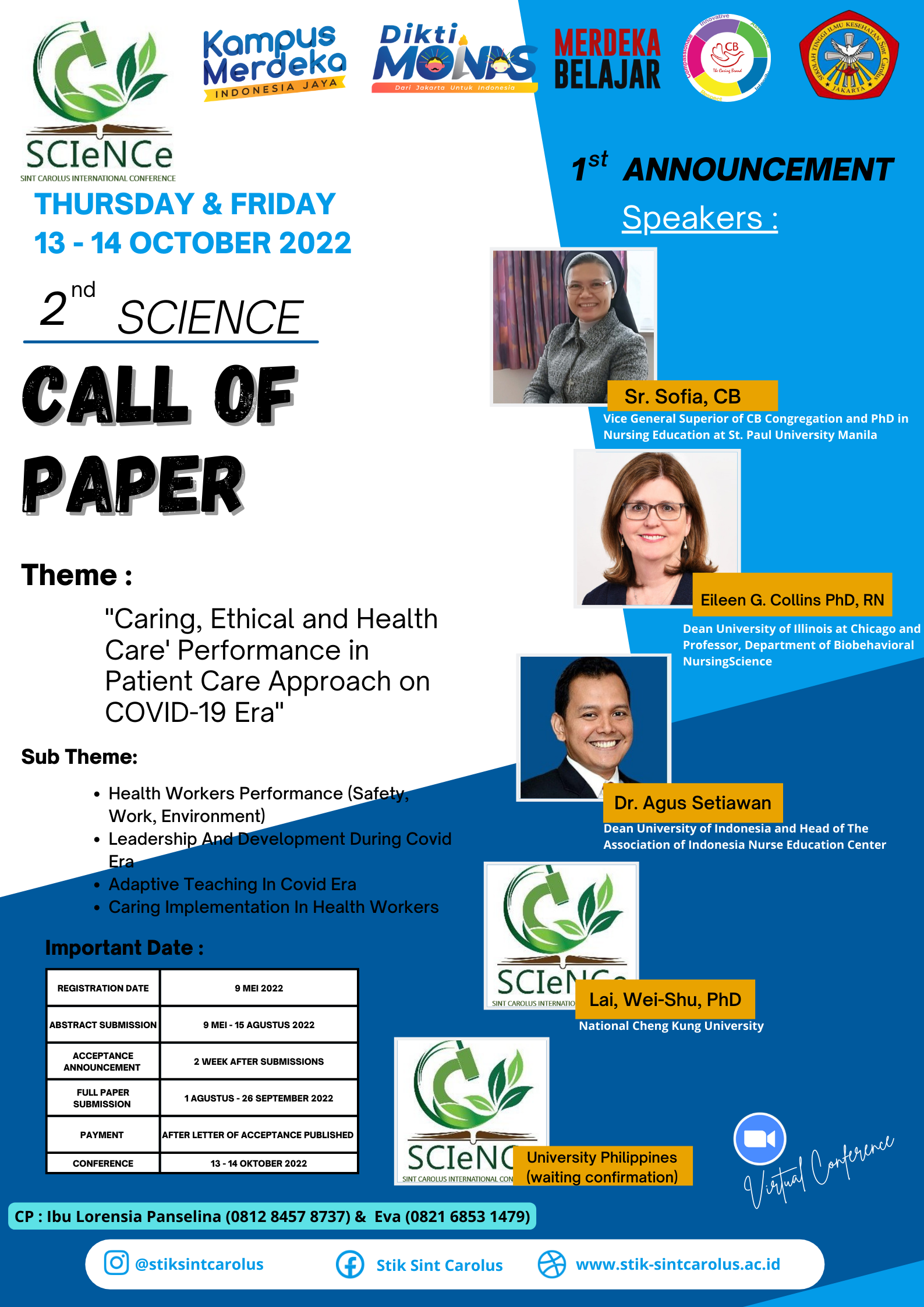 Call Paper 2nd SCIENCE STIK Sint Carolus 