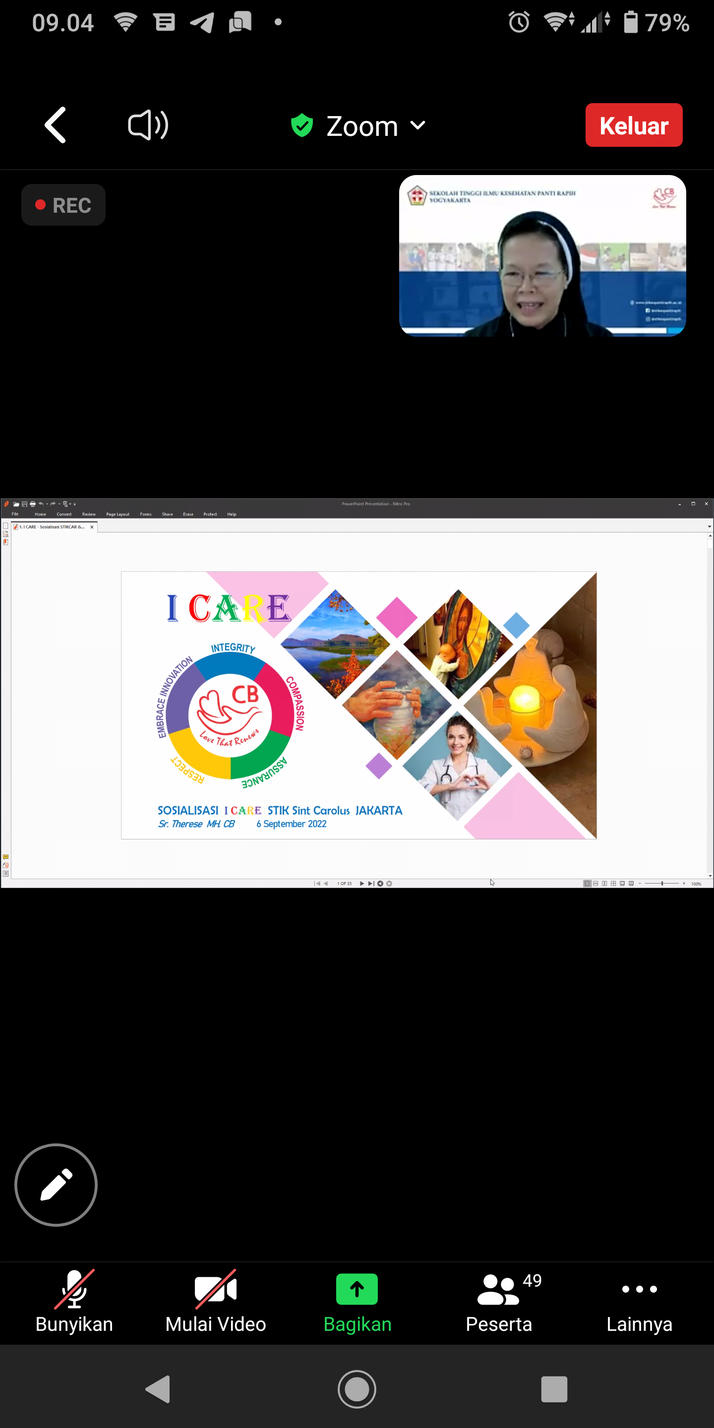 Sosialisasi I Care, 6 September 2022