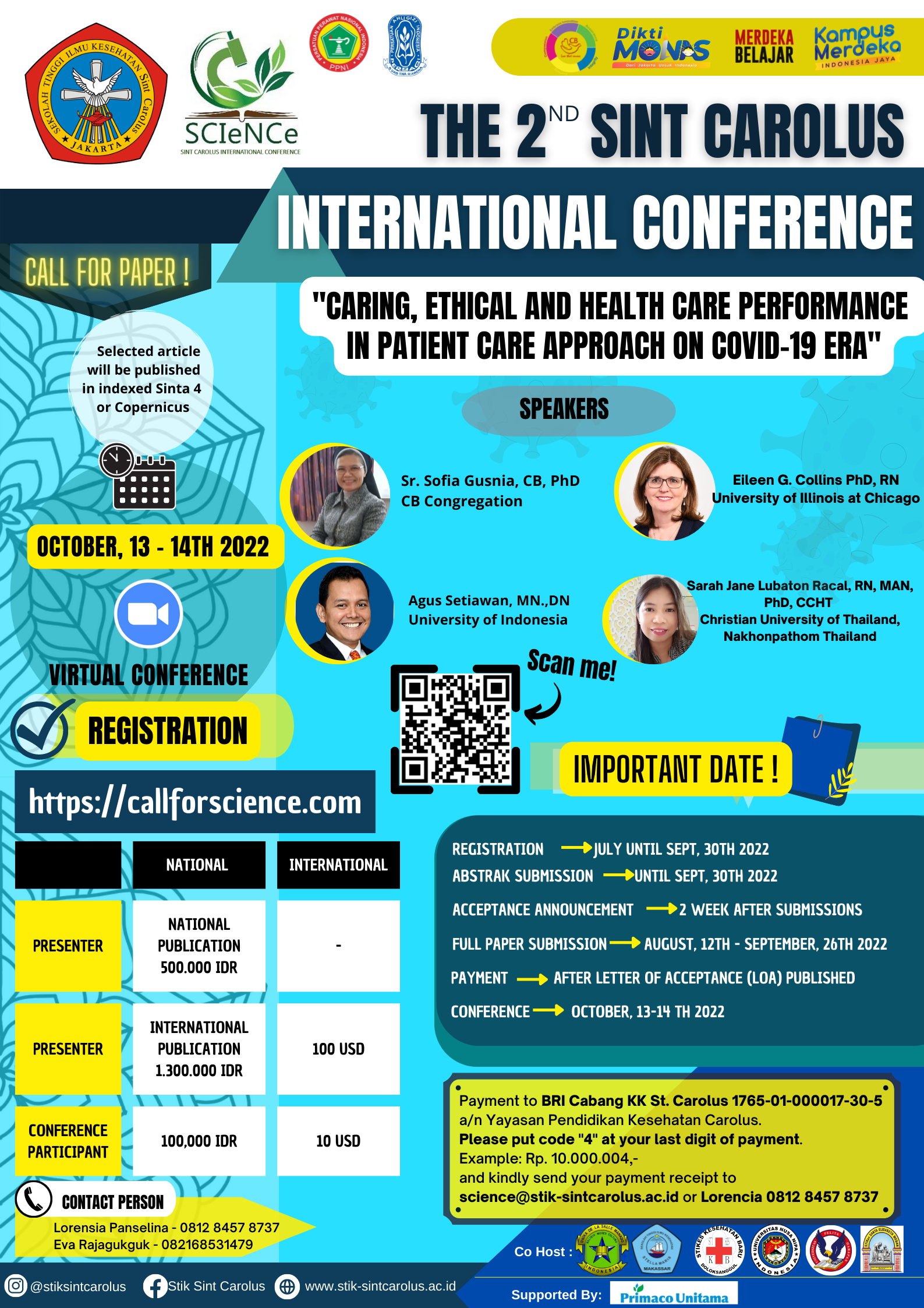 Call Paper 2nd SCIENCE STIK Sint Carolus