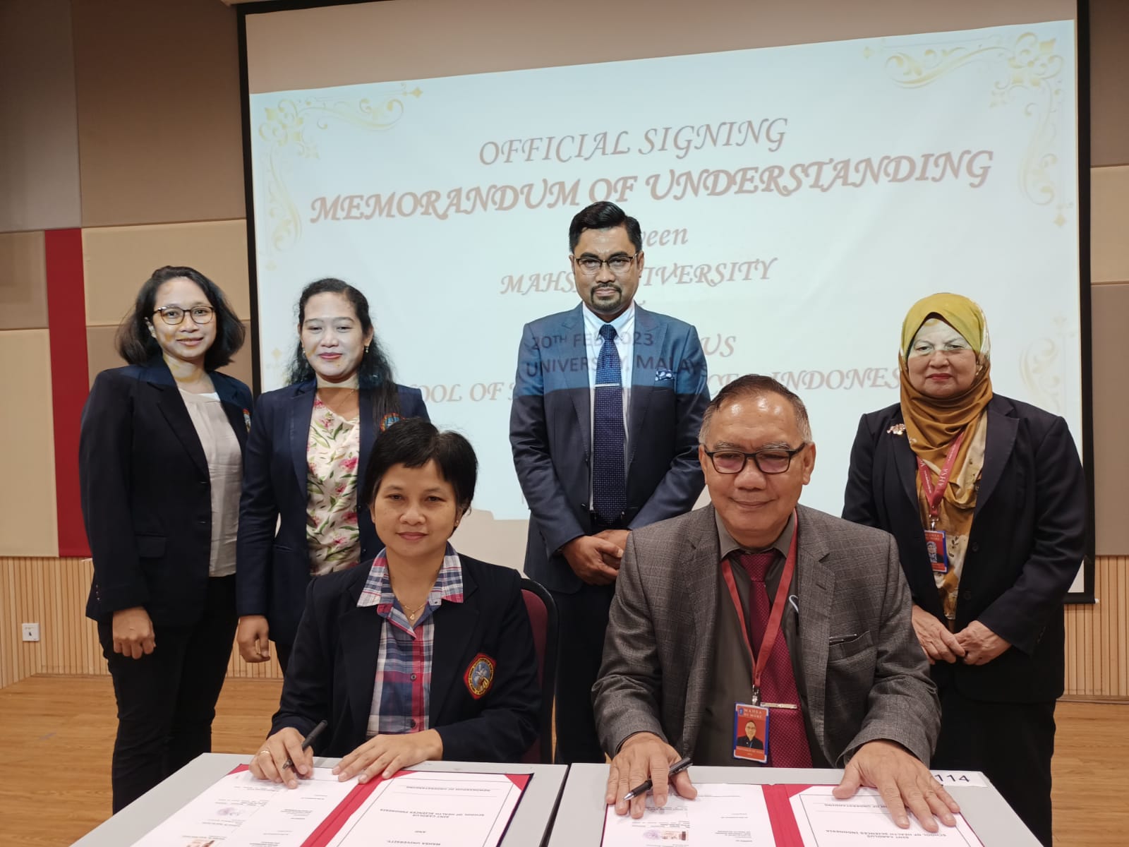 Penandatangan MoU dengan MAHSA University